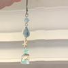 Cute Fruit Keychain Creative Summer Watermelon Pendant Key Chain Beaded Mobile Phone Anti-Lost Lanyard Bag Decorative Keyring