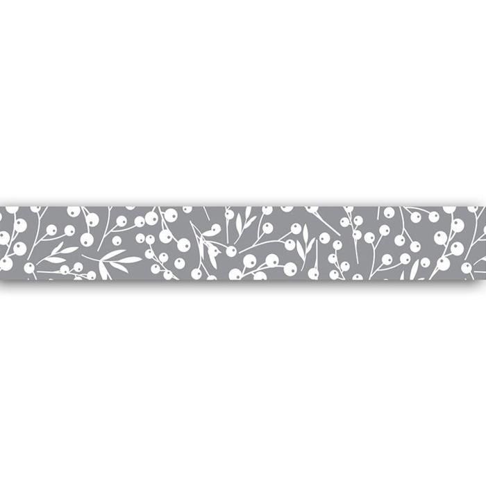 Masking Tape - TOGA - Baies blanches papier argenté - 10 m