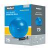 Rehabilitation Gymnastics Ball 75Cm With Hand Pump, Blue, Rebel Active