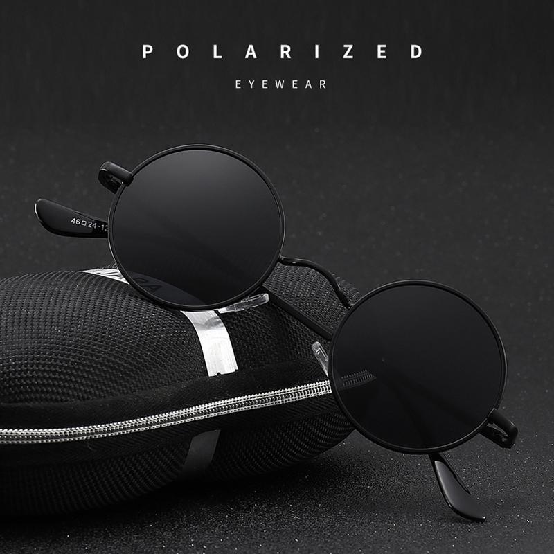 Retro Round Sunglasses Women Men Brand Designer Sunglasses Female Male Metal Frame High Quality Glasses Uv400