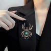 Retro-Spinnen-Brosche für Damen, Kunstkristall-Strassstein-Statement-Insekten-Anzug-Mantel-Brosche, Anstecknadel, Halloween-Kostüm-Accessoires, Schmuck, Geschenk