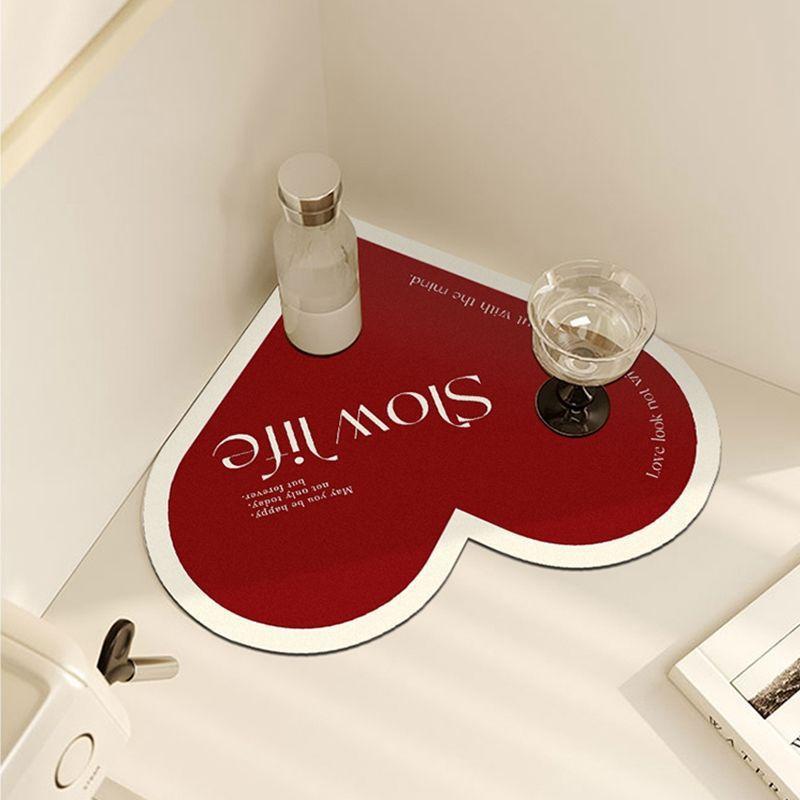 Minimalist Kitchen Countertop Drain Mat Bowl Plate Cutlery Mildew Resistant Dish Mat Bar Water Cup Coffee Machine Absorbent Cup Mat