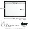 LED Tracing Pad, A4 Size, Rechargeable, 6-Level Dimming + Stepless Dimming, Type-C Charging, High-Capacity Battery, Fully Flat Surface, Scale