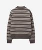 Tienjiti Oversized Stripe Polo Knit Top (Brown) Tnsw5F112W2