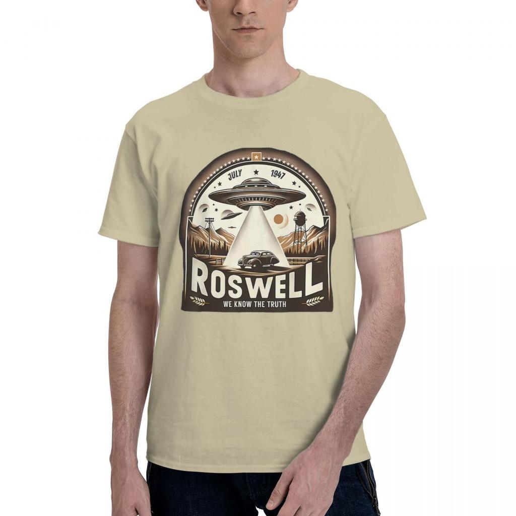 Roswell 1947 Alien 100 Cotton Casual Breathable Confortable Anime New Gifts And TShirts Mens Shirt