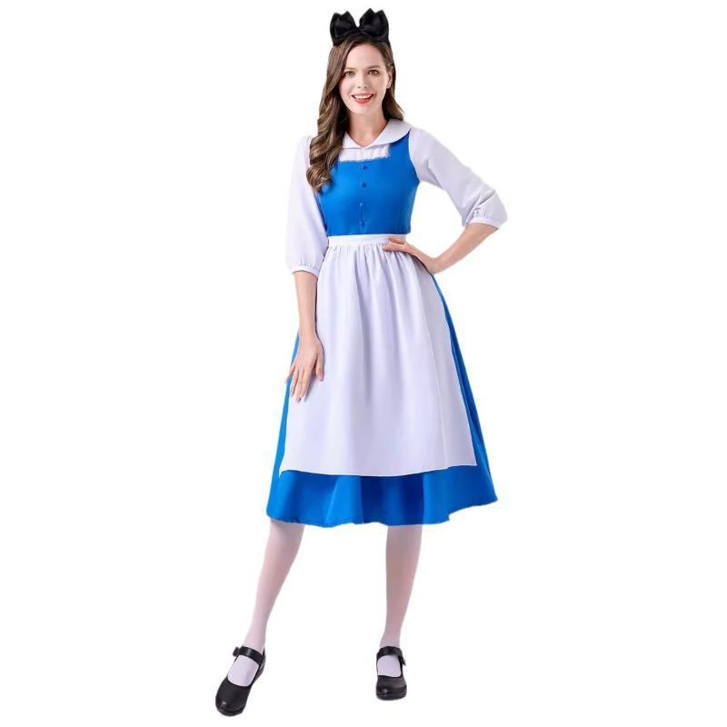 Halloween Parent-Child Costume Alice in Wonderland Alice Maid Blue Dress Performance Costume
