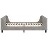 Kids Bed Frame with Headboard Light Grey 80 x 200 cm Velvet