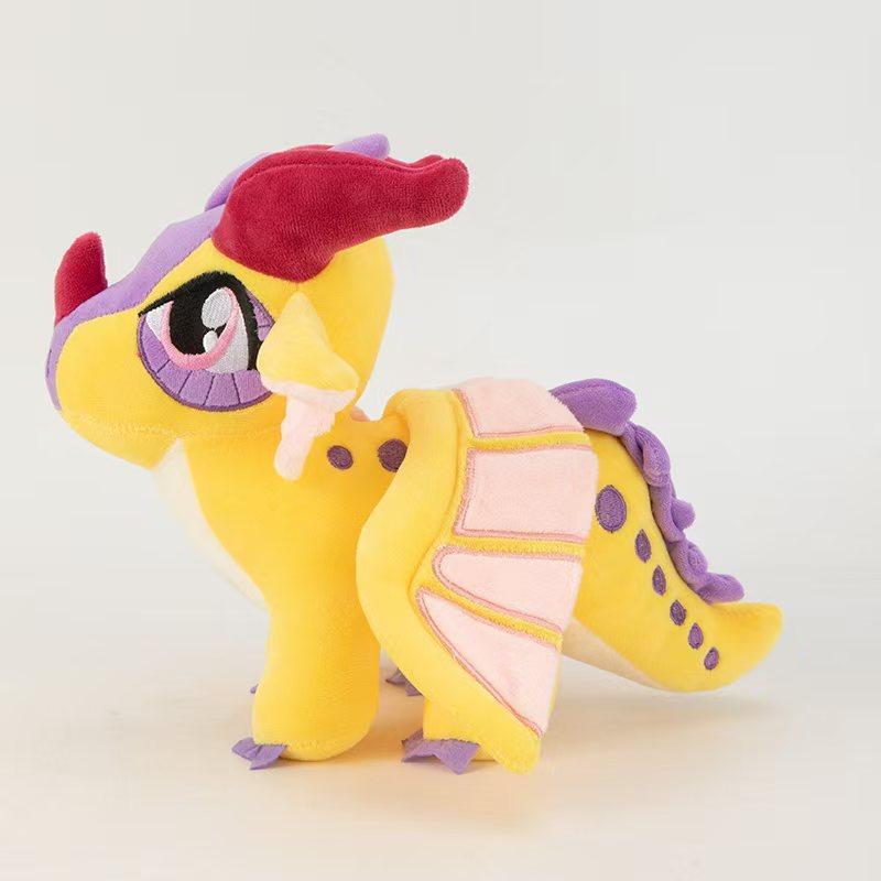 Nouveau Style Kawaii 30cm Ailes de Feu Dragon Dragon Coloré aux Grands Yeux Dragon à Ailes de Feu Peluche Poupée Cadeau Garçon Cadeau de Noël 30cm