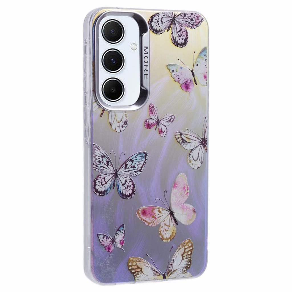 For Samsung Galaxy A16 5G/A16 4G Case Laser TPU+PC Phone Cover Electroplating Butterfly Pattern