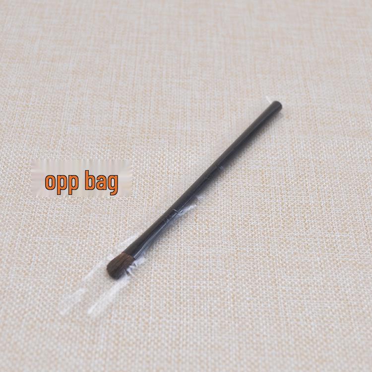 In-Stock Angled Pony Hair Eyeshadow Brush with Short Handle - Ideal for Nose Contouring & Eye Shading