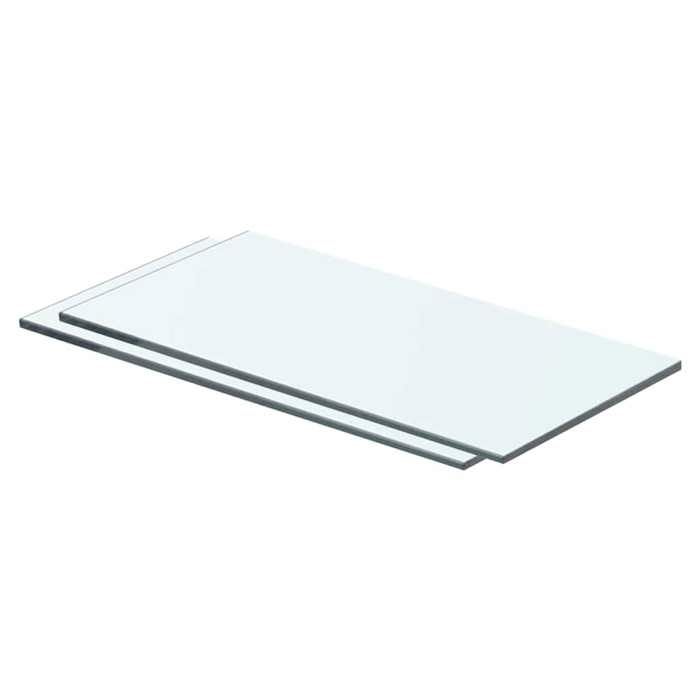 Panneaux d'étagère - MAISON EXCLUSIVE - 40 x 15 cm - Verre trempé - Transparent - Charge 15 kg
