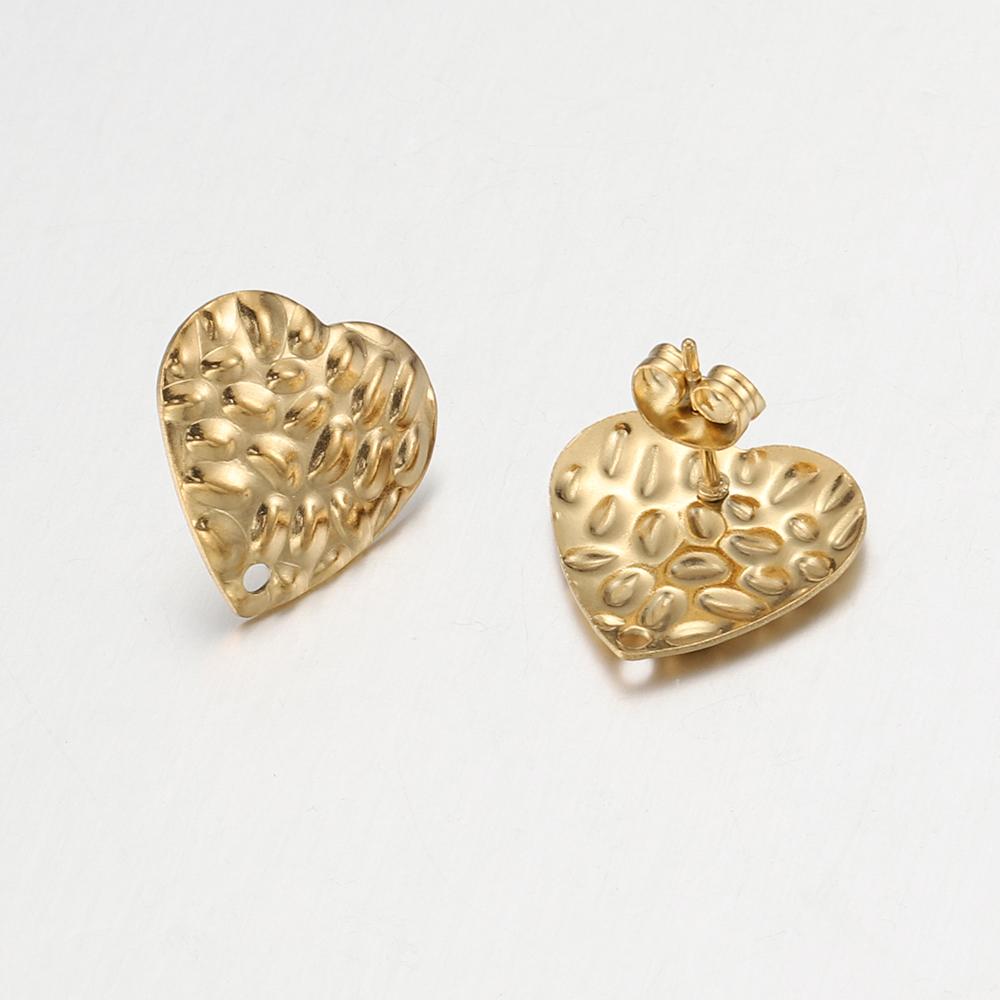 10 Stück Edelstahl-Ohrhaken im böhmischen Stil für Schmuckherstellung, DIY-Ohrringrohlinge aus geometrischen Formen