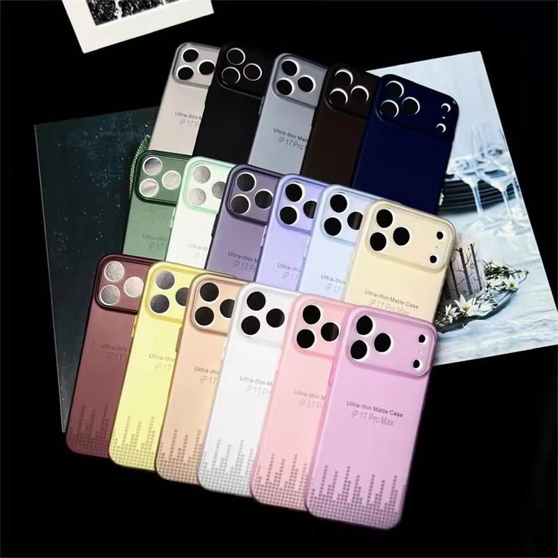 Ultra Thin Matte Translucent Phone Case For iPhone 17 Air 16 15 14 13 12 11 Pro Max Plus Shockproof Clear Slim Soft TPU Back Cove