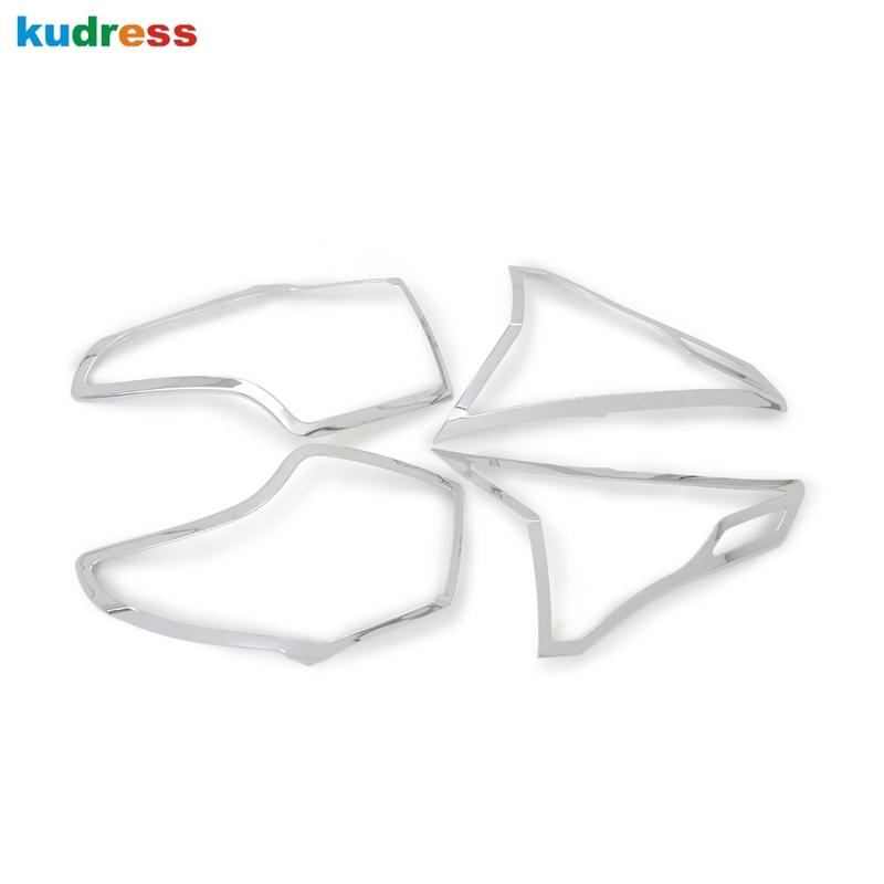 For Toyota RAV4 RAV 4 2013 2014 2015 Chrome Car Rear Tail Light Lamp Cover Trim Taillight Taillamp Frame Trims Accessories