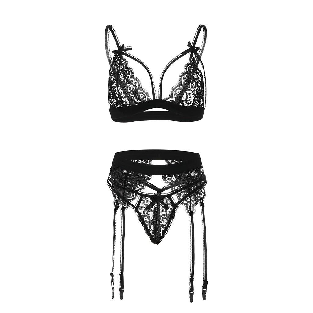 Erotic Sexy Lace Bra And Panty Set Underwear Transparent Bra Exotic Sets Sexy Thong Woman Porn Fancy Sensual Luxury Lingerie