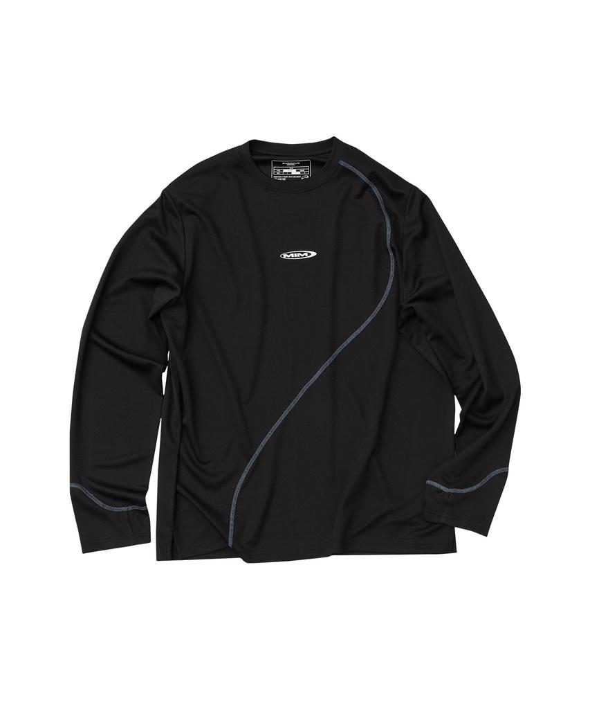 EMAIEM Curve Seam Long Slee_Black