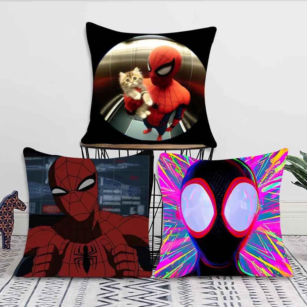 1pc Spidermans Pillow Case Square Bedroom Sofa Leisure Comfort Cushion Car Living Room Home Decoration