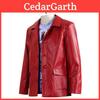 Fight Club Knight Leather Jacket Costume For Cosplay And Halloween Events