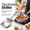 Mirror Polish Flat Bottom Skillet No Coating Tamagoyaki Pan  for Kitchen Gas Stove