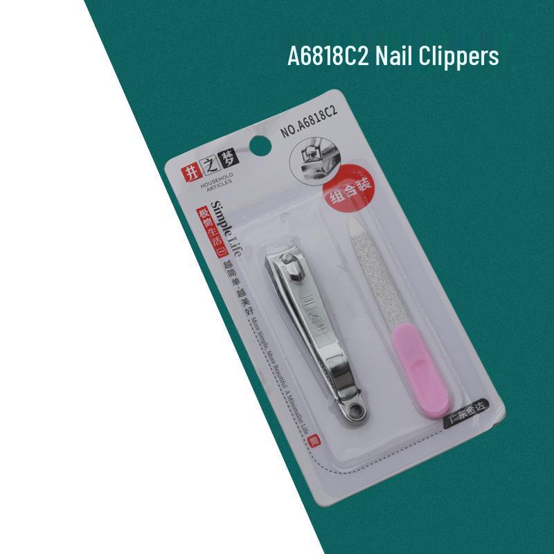Nail Clippers Set: Small & Large with File - Manicure Tools