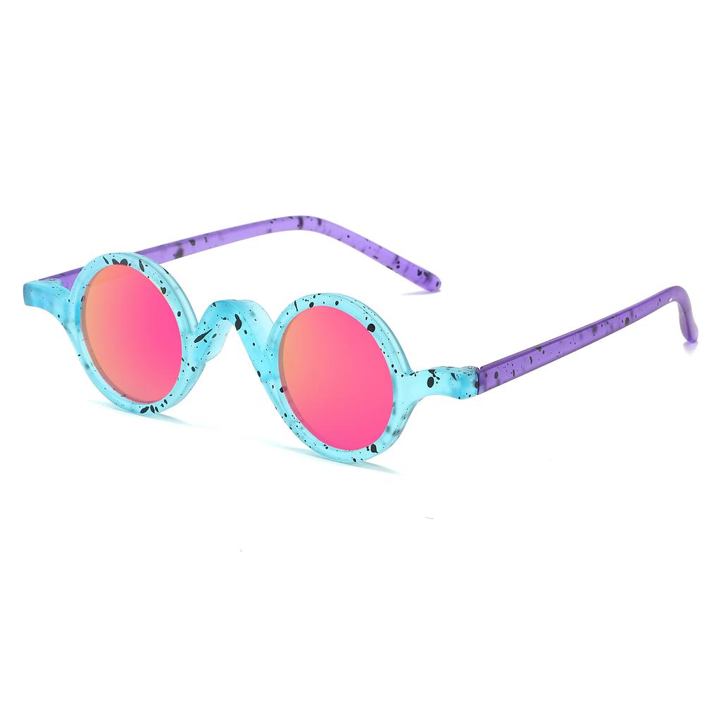 Stylish Gradient Color Round Sunglasses UV400 Protection Unisex Fashion Eyewear