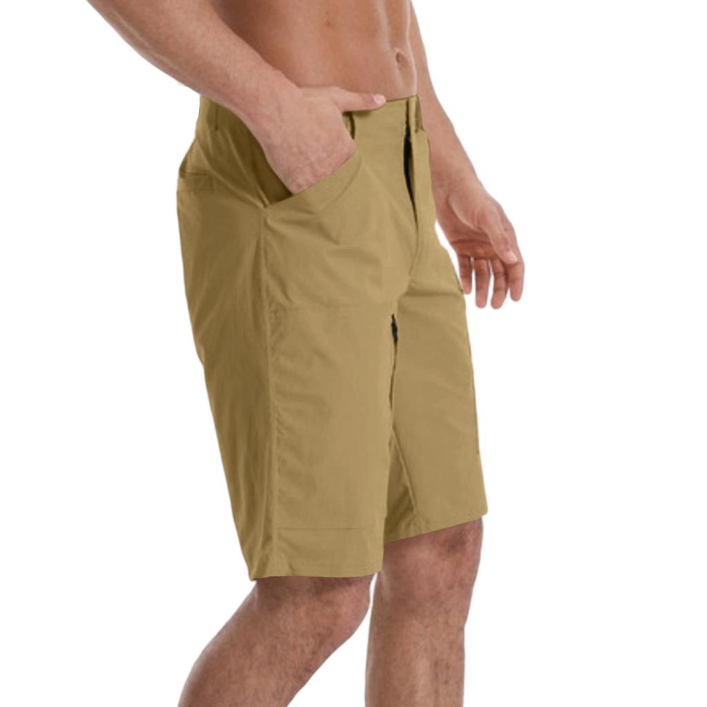 Men's Loose Fit Casual Lightweight Multi Pocket Cargo Straight Leg Hiking Quick Dry Shorts for Outdoor Activities