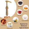 6Pcs Coffee Syrup Pump 10CC No Drip Pressed Shower Gel Liquid Pump Dispenser 750ml Juice Bottle Dispenser Pump Kitchen Gadget