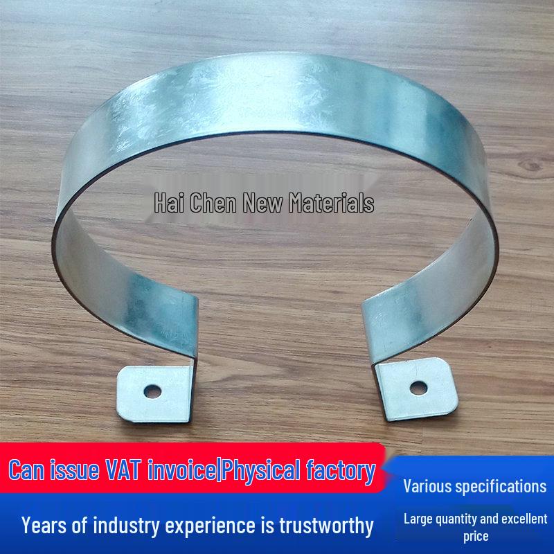 Stainless Steel Saddle Clamp for Pipe and Sign Card Securing