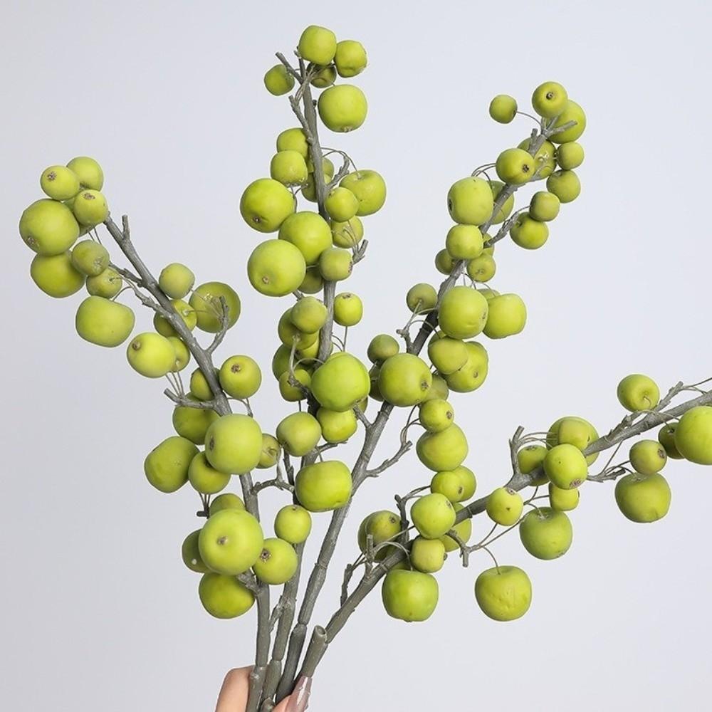 Green Plants Foam Fruits Branch Small Fruit Fake Plants  Living Room Decoration