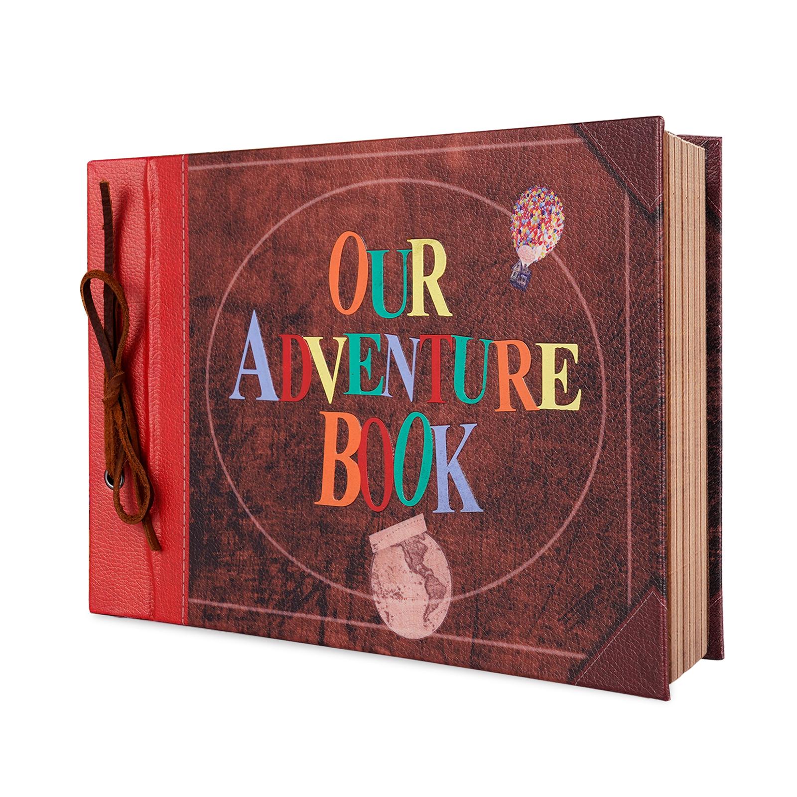

40Page Our Adventure Book DIY Handmade Photo Album Scrapbook Retro Kraft Album Anniversary Wedding Guest Memory Book Gift Decor