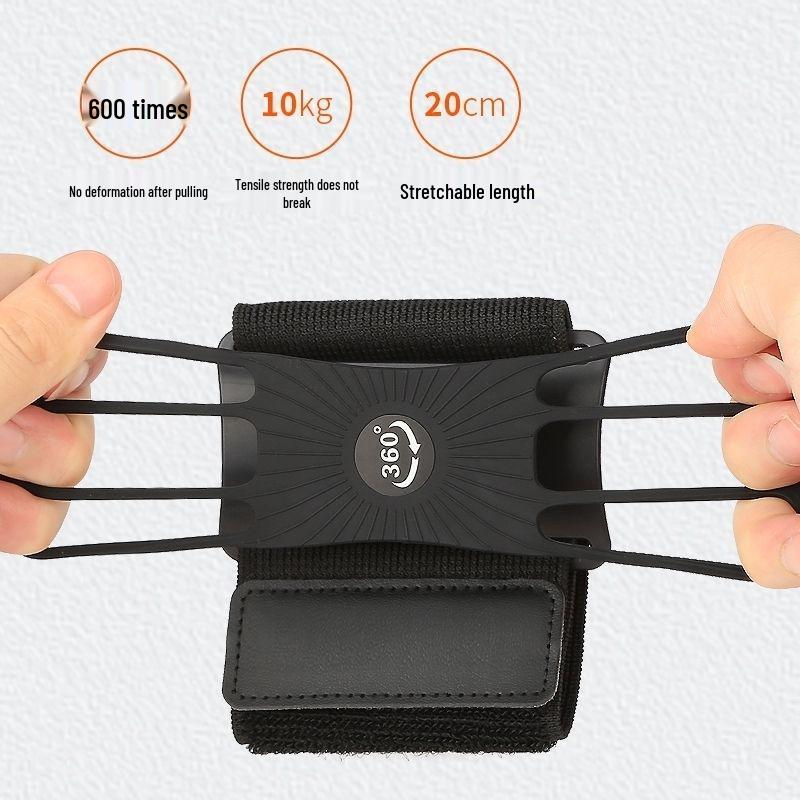 Detachable Rotating Phone Armband for Ride-Hailing & Food Delivery