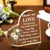 2D Flat Acrylic Heart-shaped Decoration, Indoor and Outdoor Decoration - No Battery/electricity Required, Free Day Decoration, Shop Decoration, Durabl