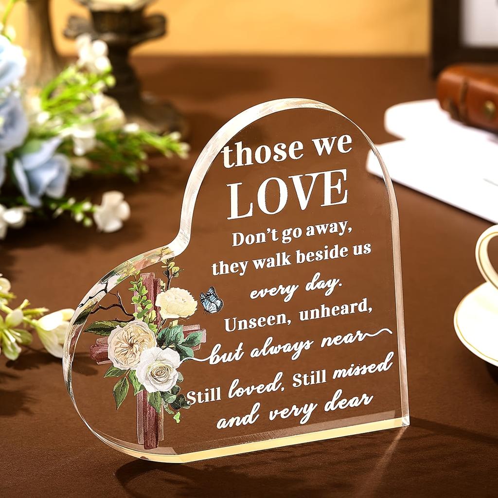 2D Flat Acrylic Heart-shaped Decoration, Indoor and Outdoor Decoration - No Battery/electricity Required, Free Day Decoration, Shop Decoration, Durabl