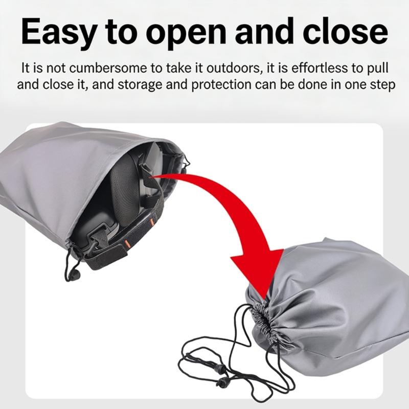 Foldable Carrying Case Drawstring Pocket Bags For 2 N3 Flight Goggles Protects Against Dust And Moisture