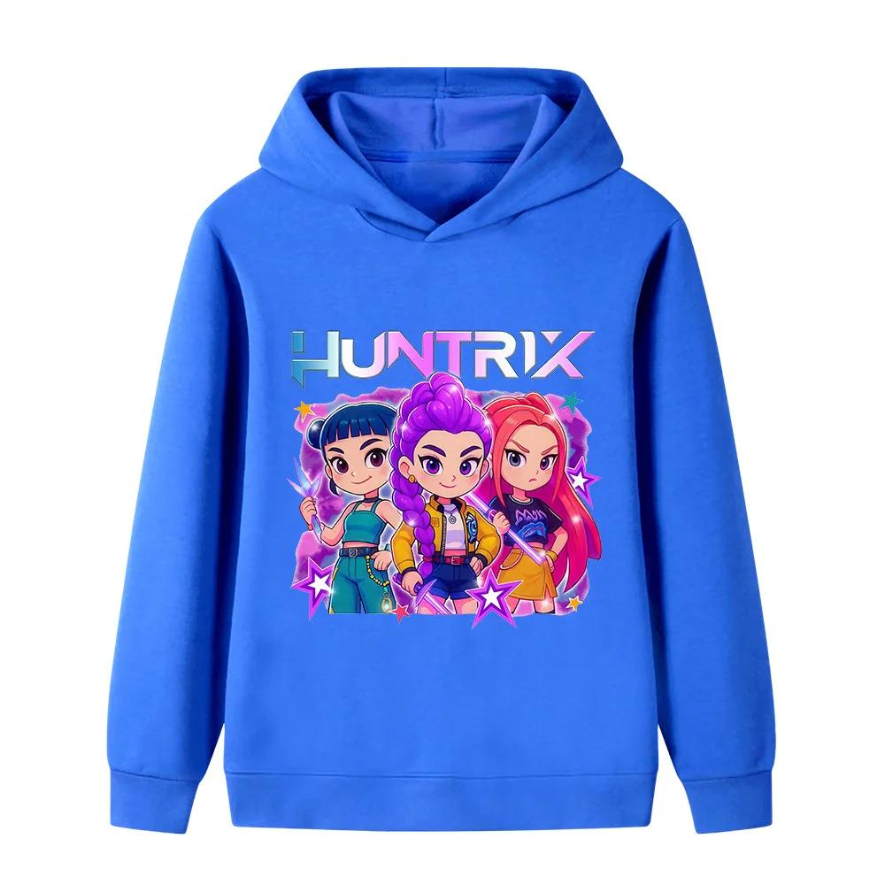 K-Pop Devil Hunter Fashion Winter Clothes for Boys Girls Casual Comfortable Soft Hooded Sweatshirts for Children