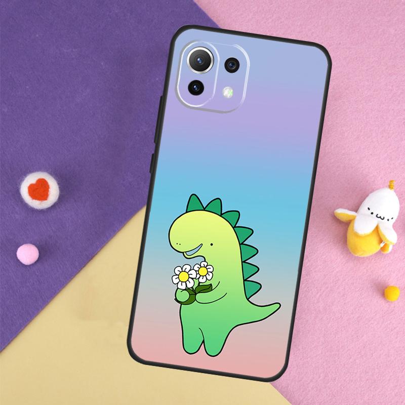 Cute Dinosaur Tea-Rex Case For Xiaomi 15 Ultra 13 14 14T 11T 12T 13T Pro POCO X7 Pro X3 X5 X6 F5 F6 M6 Pro Cover