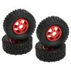 4 Pieces RC Car Tires Wheel Rims Radio Control Tires Rubber Tires Easy to Install for WPL C14 C24 B14 B24 B16 B36 RC Car Modification DIY RC Car DIY