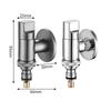 Multifunctionele Wasmachine Kraan Messing Waterstop Snelopenende Hoekafsluiter Wandmontage G1/2 Waterstop Klem Driehoekskraan