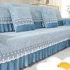 Lace Decorated Non-slip Sofa Cover Protector Chaise Four Season Universal Stretch Corner Sofa Cushion Towel 1/2/3/4-seater