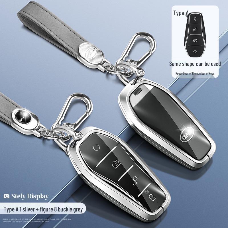 BYD Car Key Cover for Tang, Song, Qin, Yuan Pro/PLUS, Han DMI, E2 - Protective Shell with Buckle