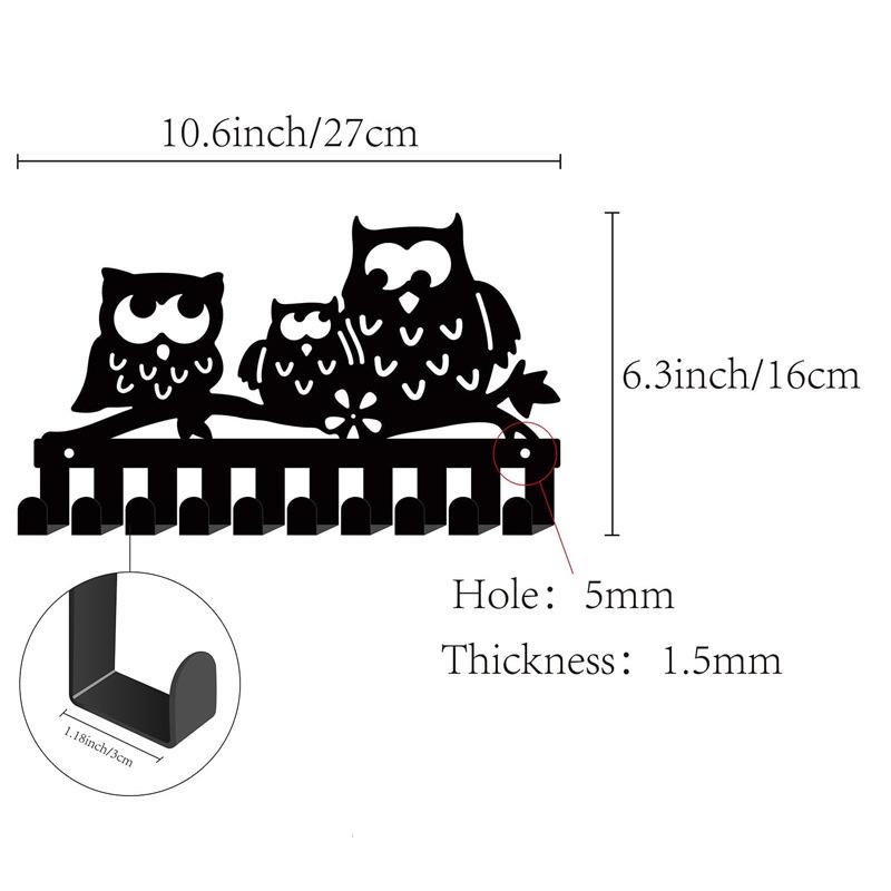 HOME Metall Wandhaken mit Buchstaben - Kreativer Eisenkunst Schlüssel- und Handtuchhalter