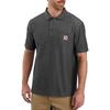 Polo de Manga Curta com Bolso Carhartt K570 Carbon Heather Tamanho S Masculino (CRH) Camisa,