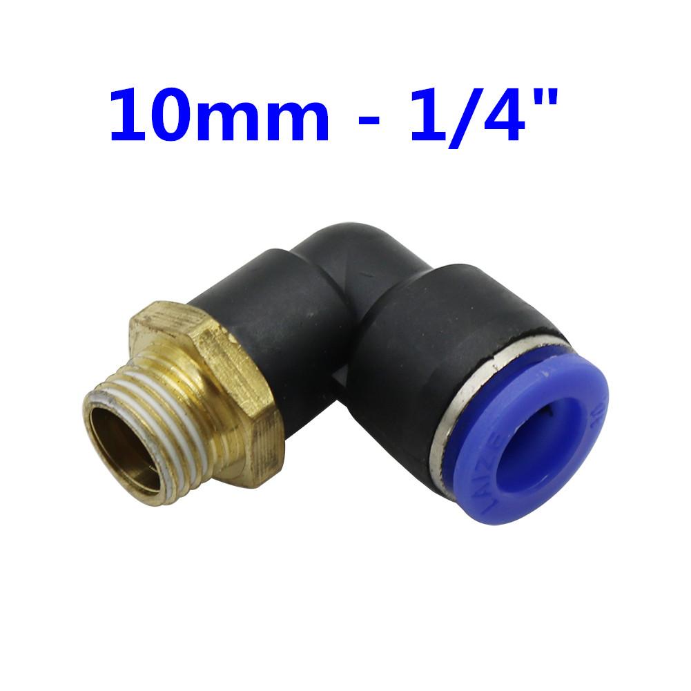 1/8" 1/4" 3/8" 1/2" External Thread Elbow Quick Connector 10mm 8mm 6mm Pipe Connection Interface Garden Irrigation Connectors