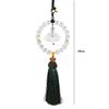Car Mirror Hanging Accessories Glass Lotus Tassel Pendant Rearview Decoration for Home Office Car Charm Gift