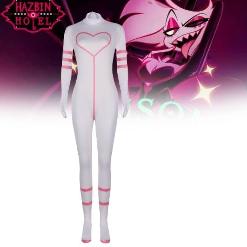 Hotel Dust Angel Cosplay Costume Jumpsuit Cartoon Halloween Party Fashion