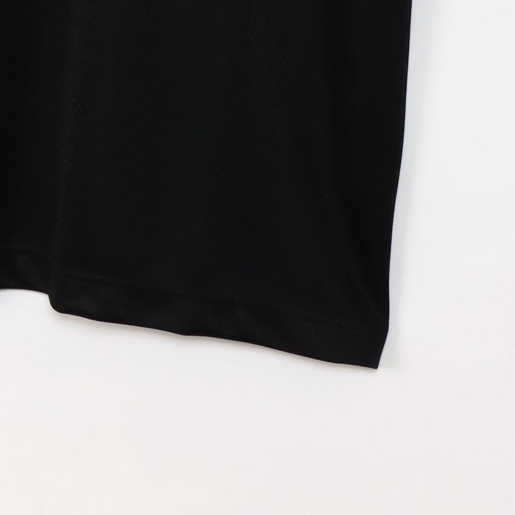 Champion Short Sleeve Crew School Sports Kids' T-Shirt, Neck, Quick-Drying, One-Point Logo, Boys' T-Shirt, Black, CK-ZS305