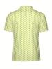 Men'S Short-Sleeve Polo with a Flat Digital Print Design - Non-Textured