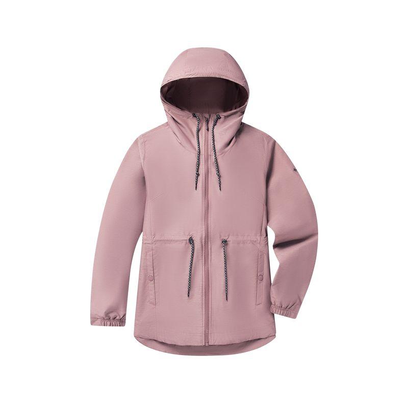 Columbia Lillian Ridge 2 Solid Fashion Simple Water-Resistant Adjustable Waist Hooded Jacket Women jackets Pink WR0607-609