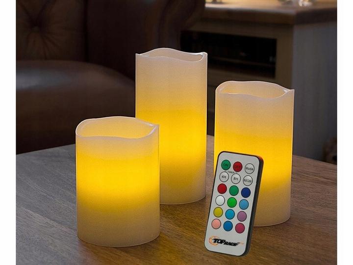 Świeczki Led 3 Sztuki Rgb Świece Świeca +Pilot