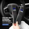 For Lada 2pcs Leather Splicing Car Seat Belt Pad Interior Accessories Niva Vesta 4X4 Samara Kalina Largus Priora Granta